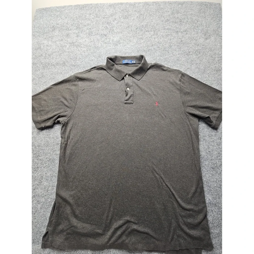 Polo Ralph Lauren Polo Shirt Mens XXL 2XLT Gray Short Sleeve